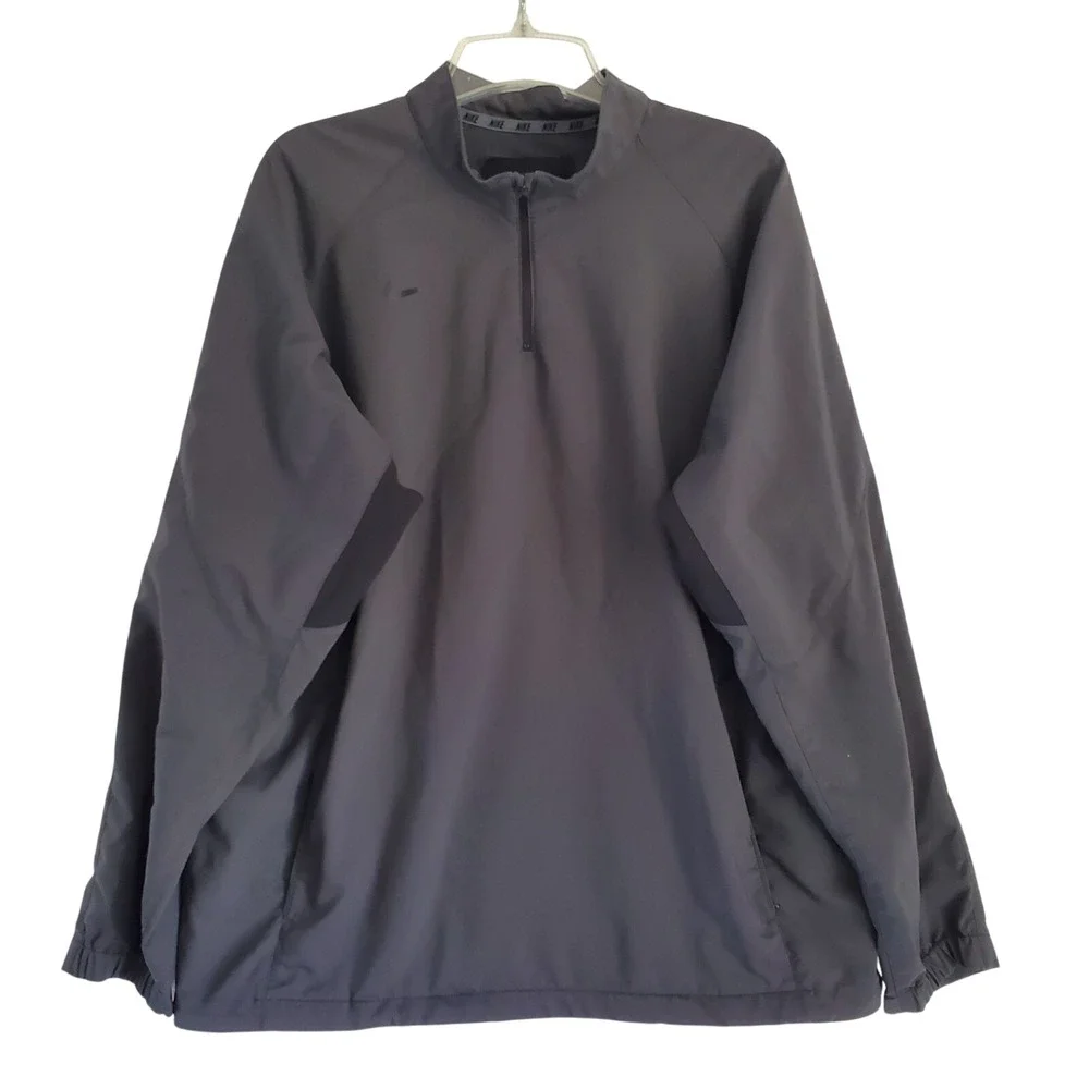 Nike Jacket Mens Large Team Shield Performance Track‎ Active Vented 578555 Gray